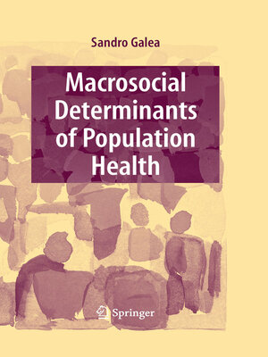 cover image of Macrosocial Determinants of Population Health